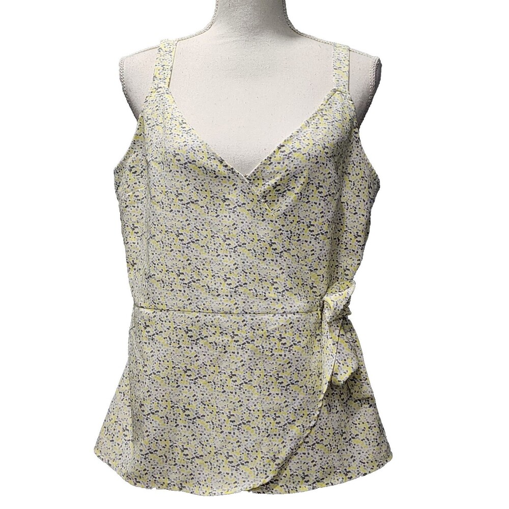 Banana Republic Women's Sleeveless Polka Dot Tie Around Blouse Sizes Medium